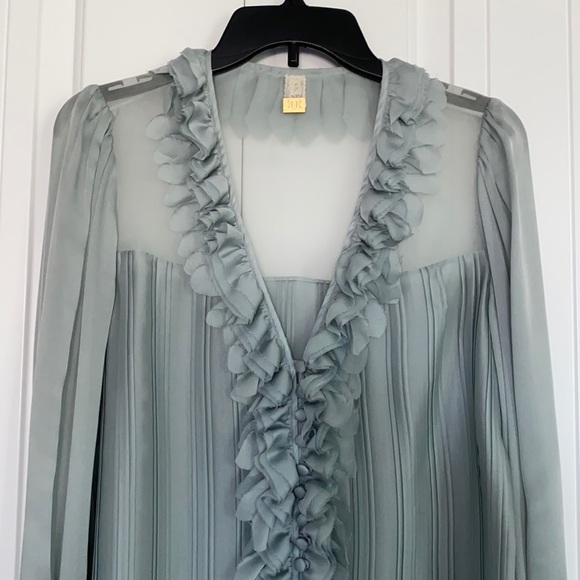 Designer Collection from Rachel Roy at Bergdorf Goodman - pleated formal blouse - Picture 3 of 8